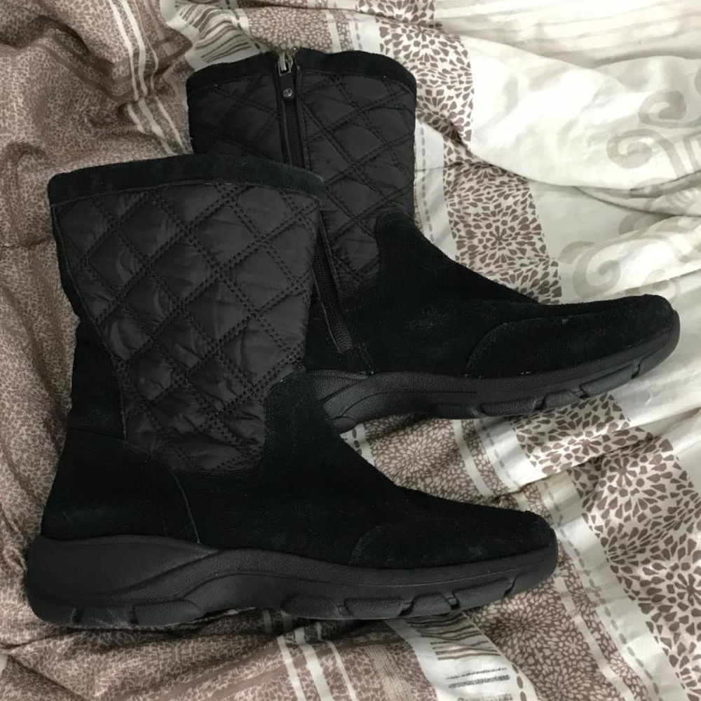 Land's End Women Quilted Snow Boot-Sz 9 1/2- EUC